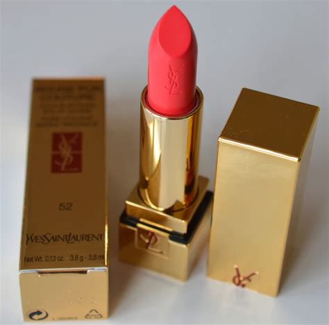 ysl 52 rouge rose rosy coral